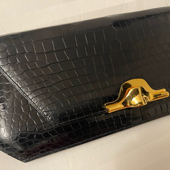 Hermes vintage crocodile envelope bag - Picture 4 of 13